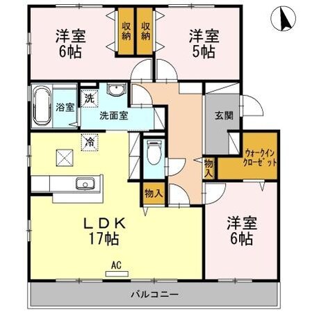 メゾンソレイユ　Ａ棟　（曙町）の物件間取画像